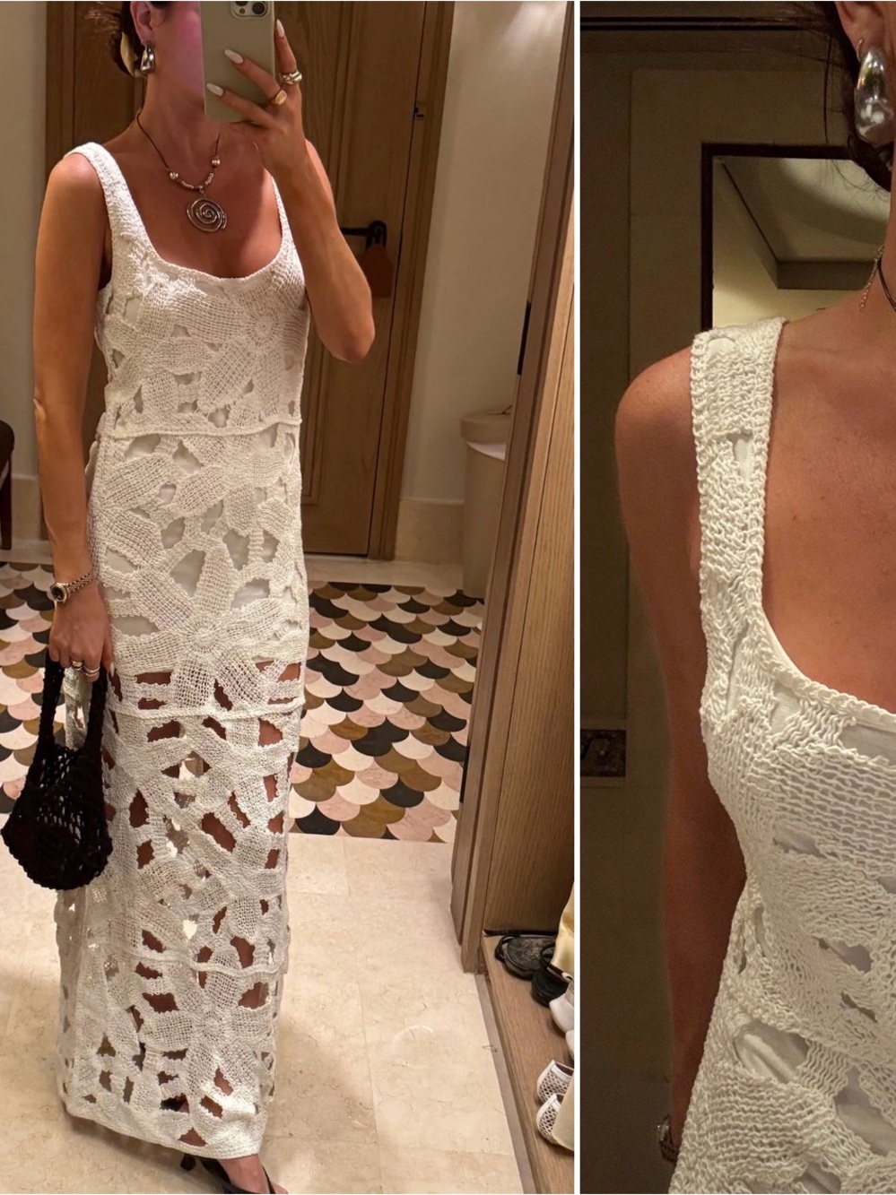 Show Me Your MuMu White Lani Maxi Dress - Crochet Maxi Dress